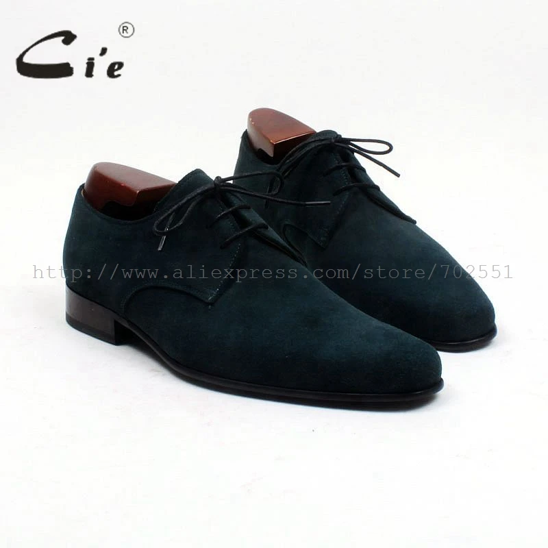 cie plain toe deep green suede narrow shoe last 100genuine calf