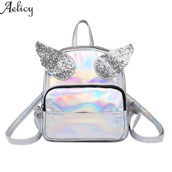 

Aelicy bags for women 2020 @Fashion Girl Laser Squins School Bag Backpack Satchel Women Travel Shoulder Bag mochila feminina HOT