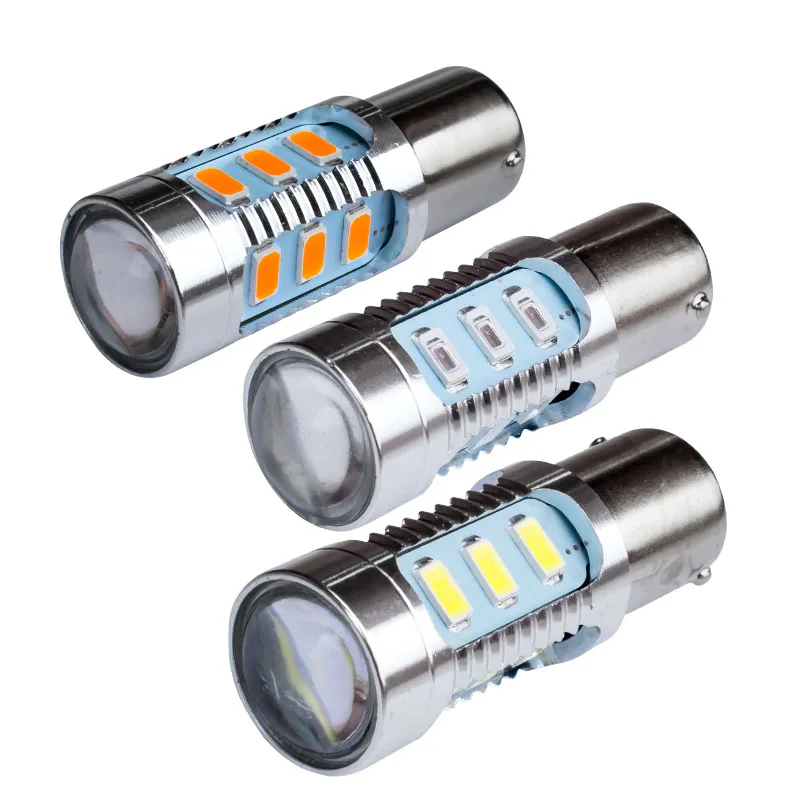 

4pcs 1156 BA15S P21W High Power 15 SMD 5630 LED lamp Yellow Amber Turn Signal Red Tail light bulb White Reverse lights 12V