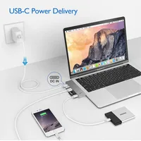 tf כרטיס EKSA 7 ב 1 USB Hub C 2 USB3.0 TF כרטיס SD Reader 4K HDMI מסוג C HUB Thunderbolt3 PD טעינה עבור Macbook Pro / Air 2017/2018 (5)