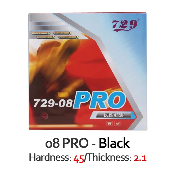 Black H45 T2.1 729 08 PRO Pips-In Provincial 729-08 резиновые прыщи для настольного тенниса - Цвет: Black H45 T2.1
