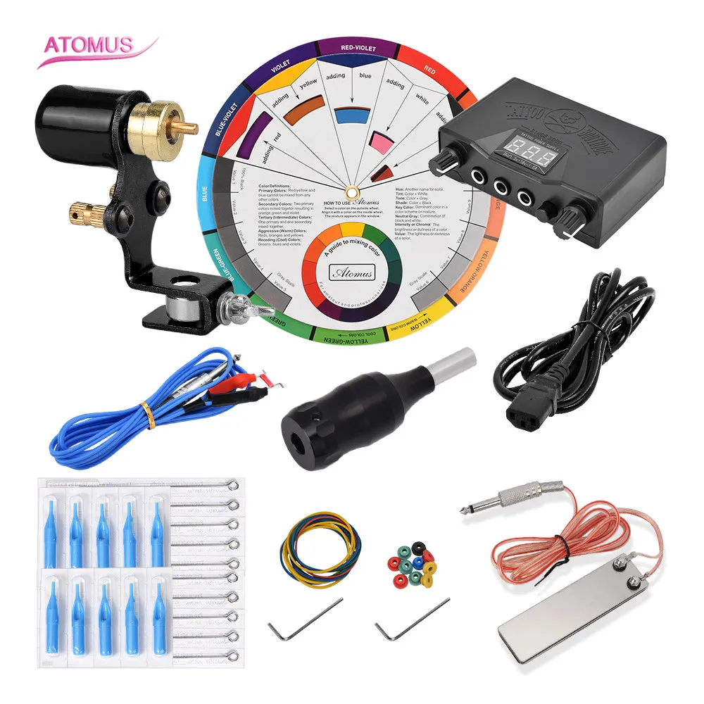 

Tattoo Machine Rotary Kits De Fontes Tatuagem Pro Maquina De Tatuar Pen Kit Tattoo Machinery Set Tatuaje Tatuagem Rotativas Tool