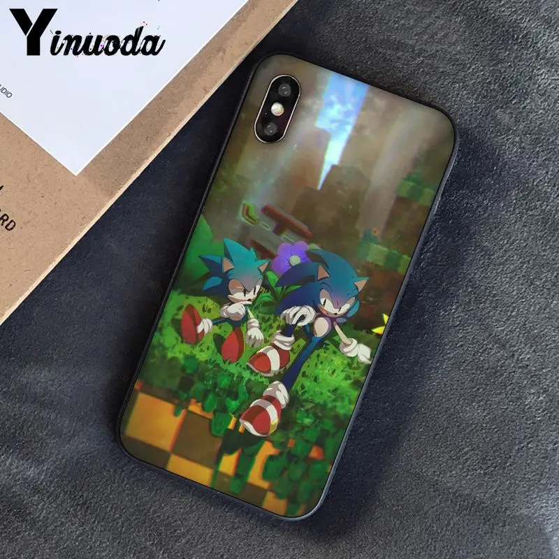 Yinuoda Соник Ежик DIY печать рисунок чехол для телефона чехол для iPhone 5 5Sx 6 7 7plus 8 8Plus X XS MAX XR - Цвет: A9