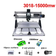 CNC3018 Diy мини лазерная гравировальная машина 15000 МВт 5500 МВт 2500 мвт 500 МВт резьба по дереву станок для лазерной резки