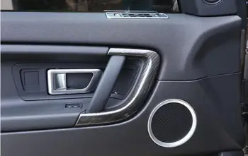 

4pcs For Land Rover Discovery Sport S 2015-2018 Car-Styling Black wood grain Style ABS Plastic Door Handle Trim