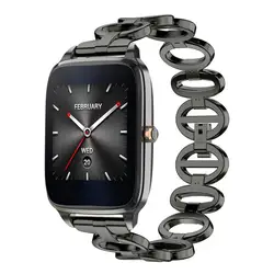 22 мм ремешок для Asus ZenWatch2 Нержавеющая сталь цепи Стиль браслет металл Replacment часы наручные спортивный ремешок для Zen часы 2