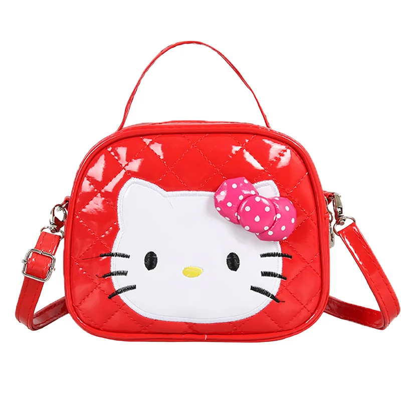 Hello kitty/Детская Повседневная модная сумка на одно плечо с бантом из мультфильма для девочек, водонепроницаемые Рюкзаки для покупок на заказ - Цвет: B