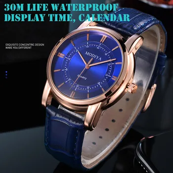 

Fashion Waterproof Leather Band Quartz Analog Wrist Watches F811