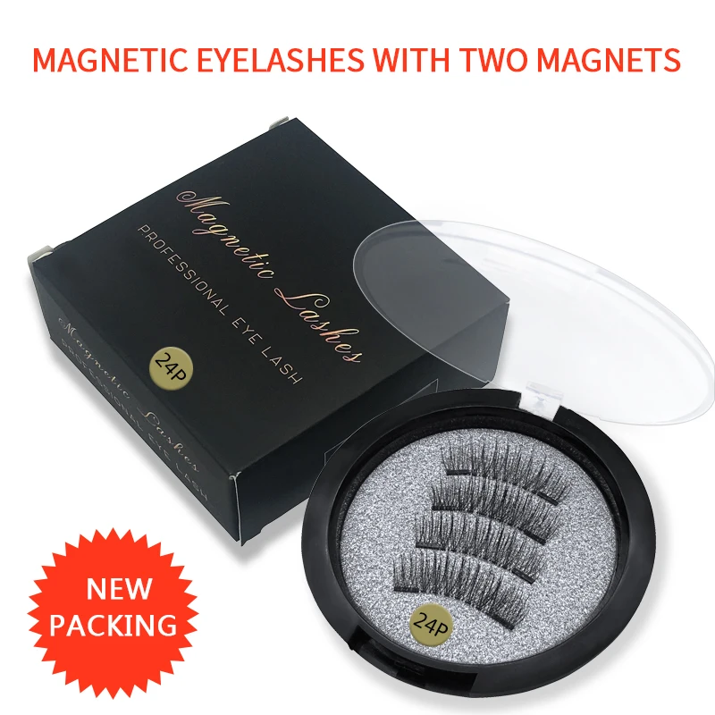 

Magnetic Eyelashes 3D False Eyelashes Handmade Double Magnets Full Strip Magnetic False Eyelashes Reusable False Eyelashes