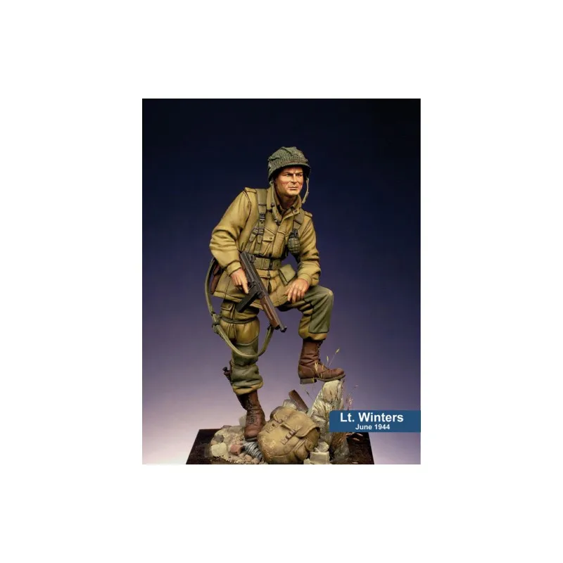 

75MM Scale WW2 U.S. 101st Airborne Division Unpainted Miniatures Resin Model Kit Figure Free Shipping