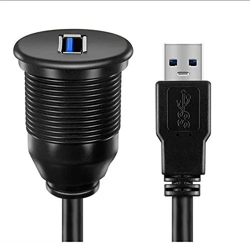 USB панельный кабель для скрытого монтажа, USB 3,0 Удлинительный кабель для скрытого монтажа, панельный монтажный кабель, для автомобиля, лодки, мотоцикла