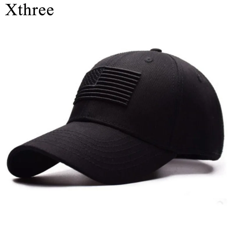 Xthree عالية الجودة USA العلم قبعة بيسبول الرجال النساء النسر Snapback أبي قبعة العظام عارضة قبعة الشمس سائق الشاحنة سنببك كاب Gorras