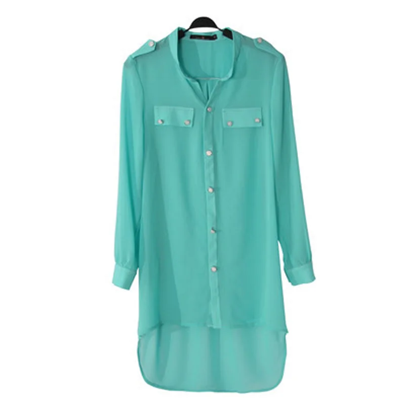 

Women Blouses Shirts Bluz Body Kimono Cami Femininas Camicas Plus Size 3XL Chiffon Tunic Candy Colour Long Muslim Shirt Pattern
