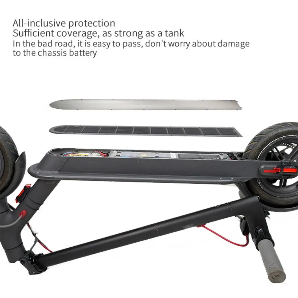 For Xiaomi Mijia M365 Scooter Bottom Battery Cover For Xiaomi M365 Pro Stainless Steel Anti-collisio Plate Scooter Accessories