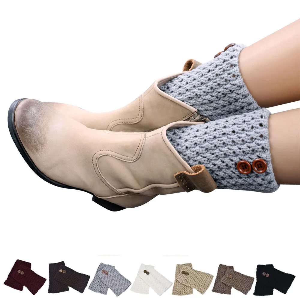 Buy FEITONG Winter Leg Warmer Crochet Knit Boot Socks