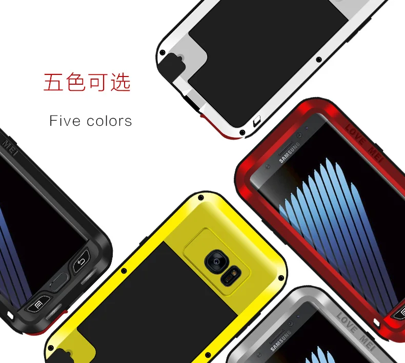 for Samsung galaxy note 7 Love Mei Shockproof Metal Aluminum Case Cover For Samsung Galaxy Note 7 Three proofing love mei phone for Samsung galaxy note 7 Love Mei Shockproof Metal Aluminum Case Cover For Samsung Galaxy Note 7 Three proofing love mei phone