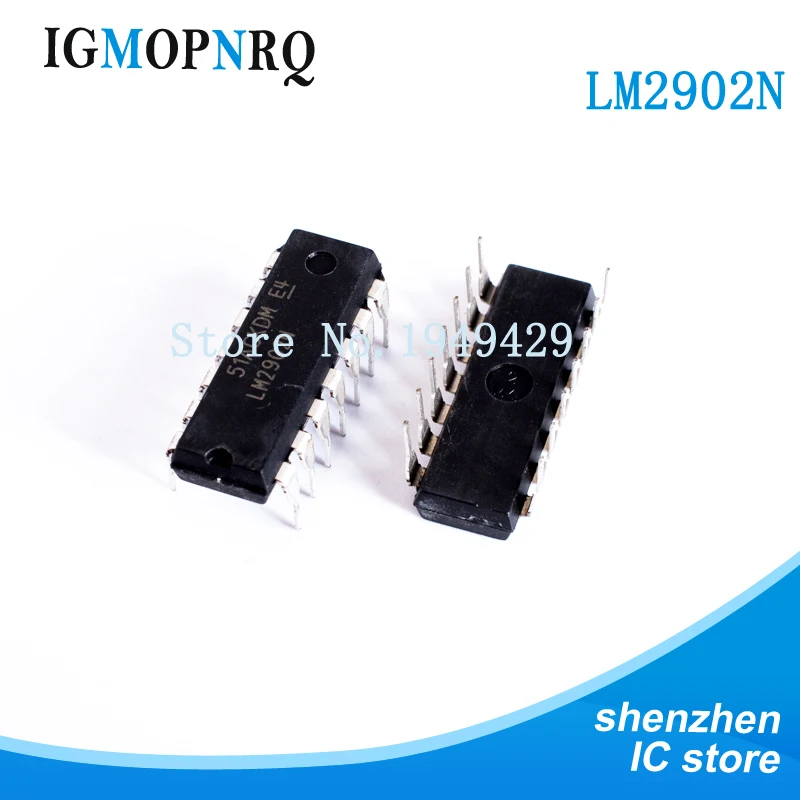 10PCS LM2902N DIP14 LM2902 LM2902P Operational amplifier op amp Quad ...
