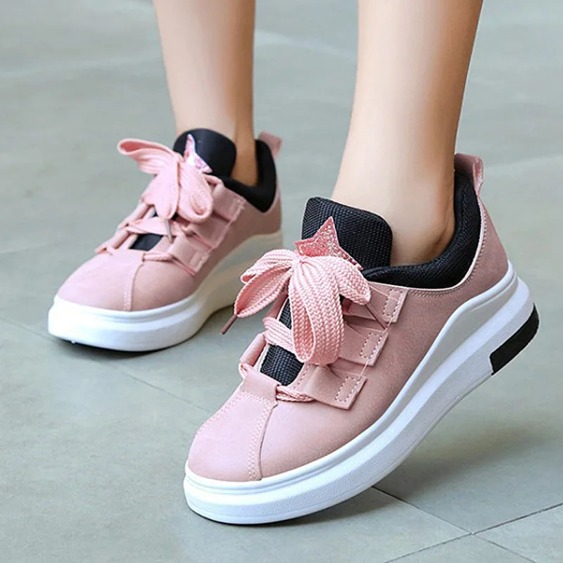 

Women casual sport shoes Korean version lace up running shoes autumn/spring 2019 sneakers girls school shoes