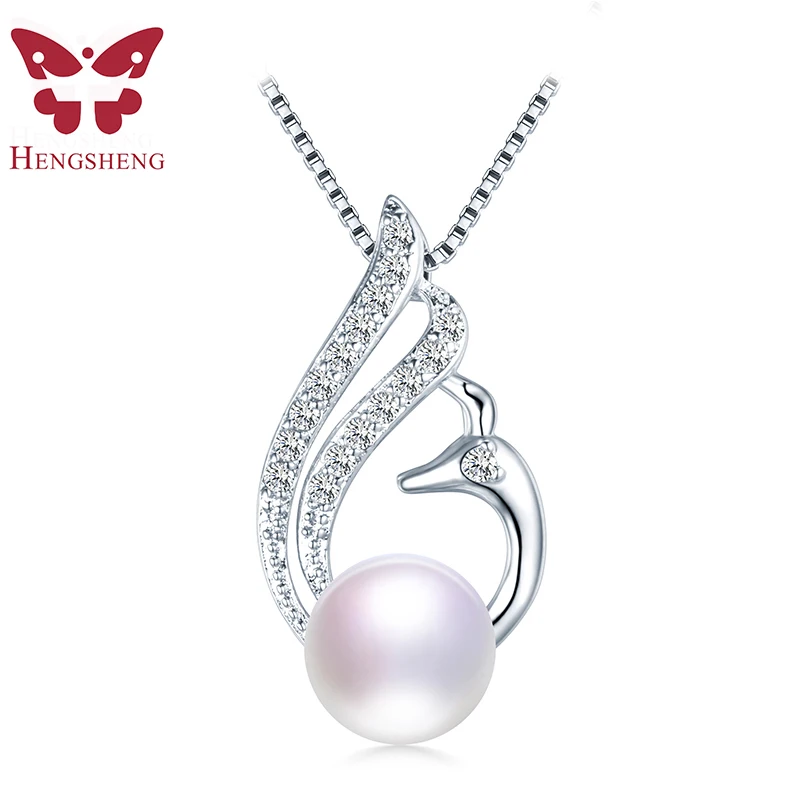 Fashion 10-10.5mm Natural Freshwater Pearl Necklaces For Women 45cm Good Quality 925 Sterling Silver Pendants Classic Jewelry | Украшения и
