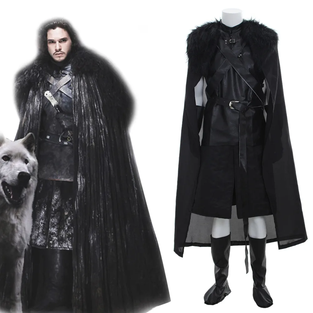 

Game of Thrones Jon Snow Cosplay Costume Outfit Halloween Carnival Costume Cosplay Adult Men