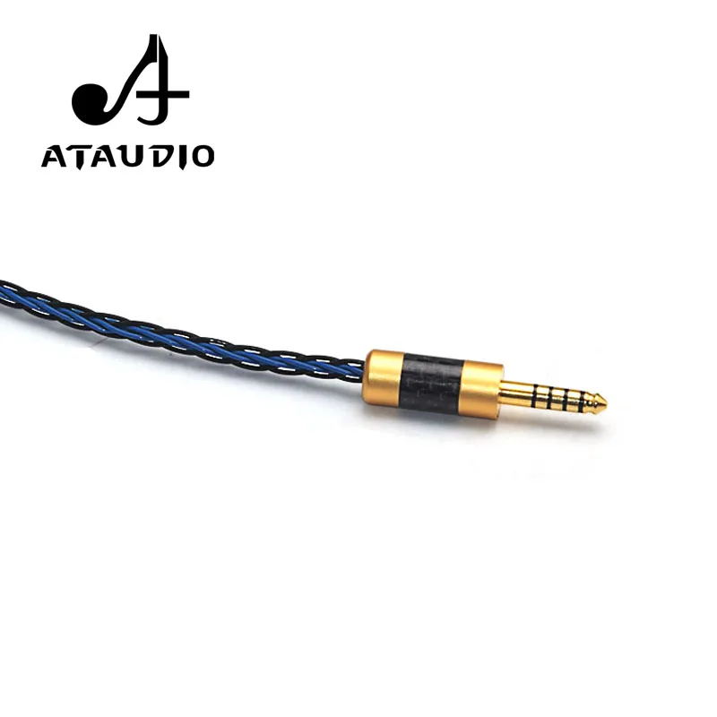 ATAUDIO Hifi посеребренный 4 мм сбалансированный к 2 RCA мужской аудиокабель для Sony NW WM1Z 1A