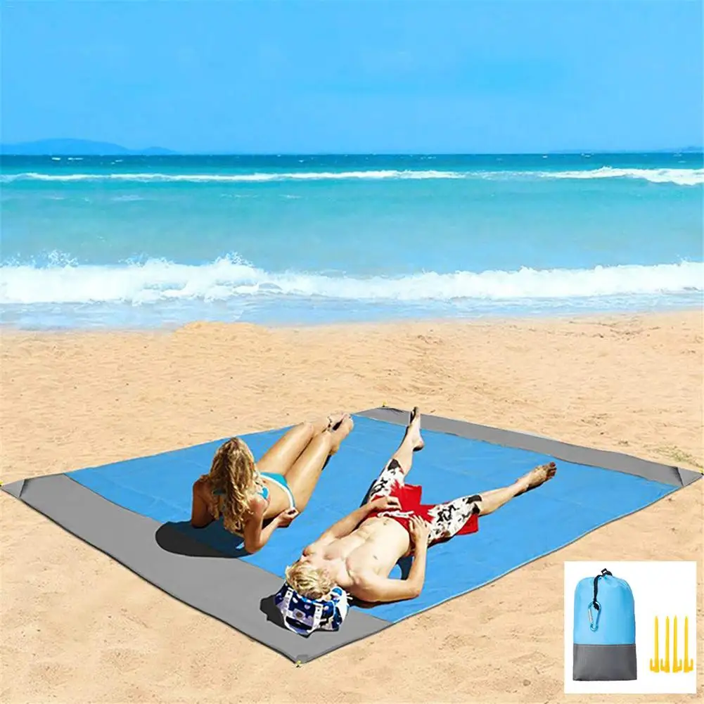 Waterproof Quick Drying Outdoor Blanket Sand Beach Mat 210*200CM Portable Picnic Mat