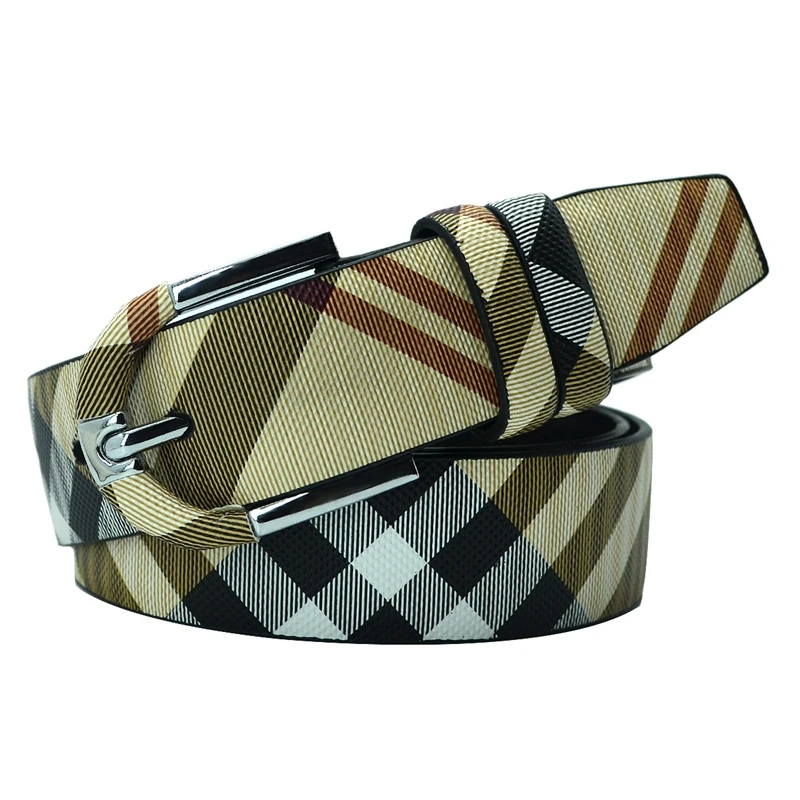 

3.3 Fashion men's belt pin buckle strips with microfiber scratch-resistant belt Unisex pin buckle belt harajuku belts for women