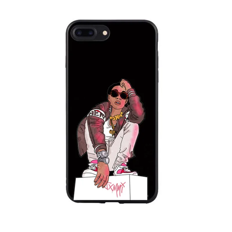 Swae Lee Wiz Khalifa черный роскошный модный Мягкий силиконовый чехол из ТПУ для iphone 5 6 7 8