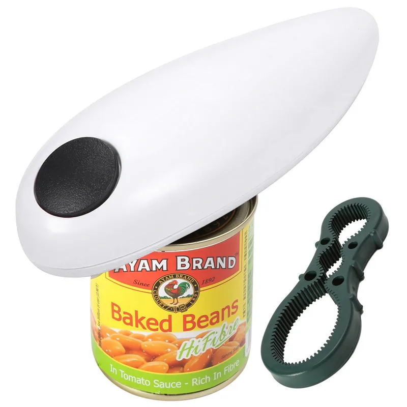 Stainless Steel Automatic Electric Can Opener Jar Tin Bottle Opener