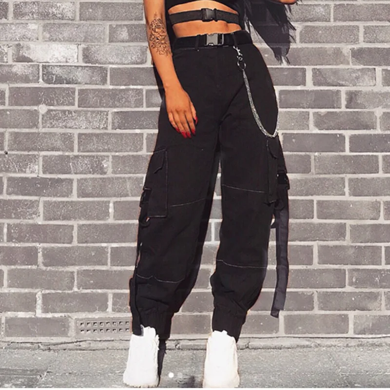 joggers with belt