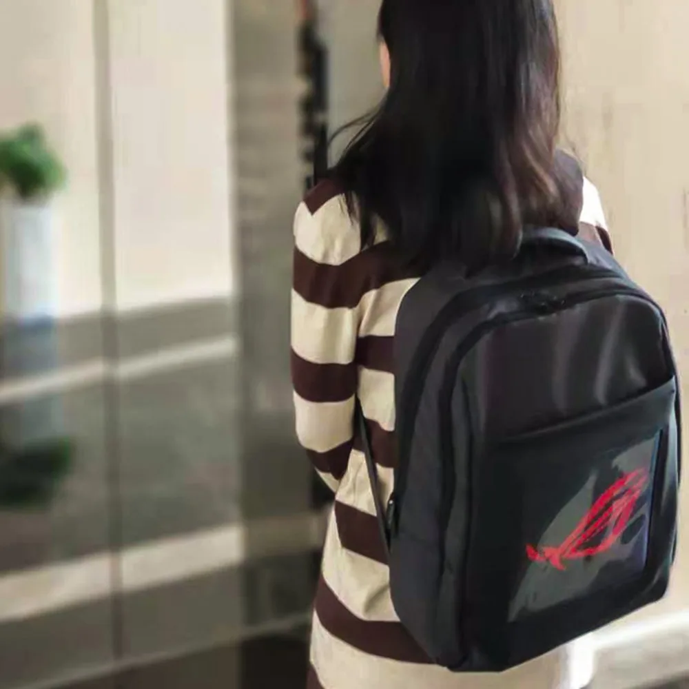 Светодиодный, умный, точечный, матричный, рекламный рюкзак, экран, динамическая реклама, сделай сам, Wi-Fi, для ноутбука, школьная, двойная сумка на плечо, дропшиппинг