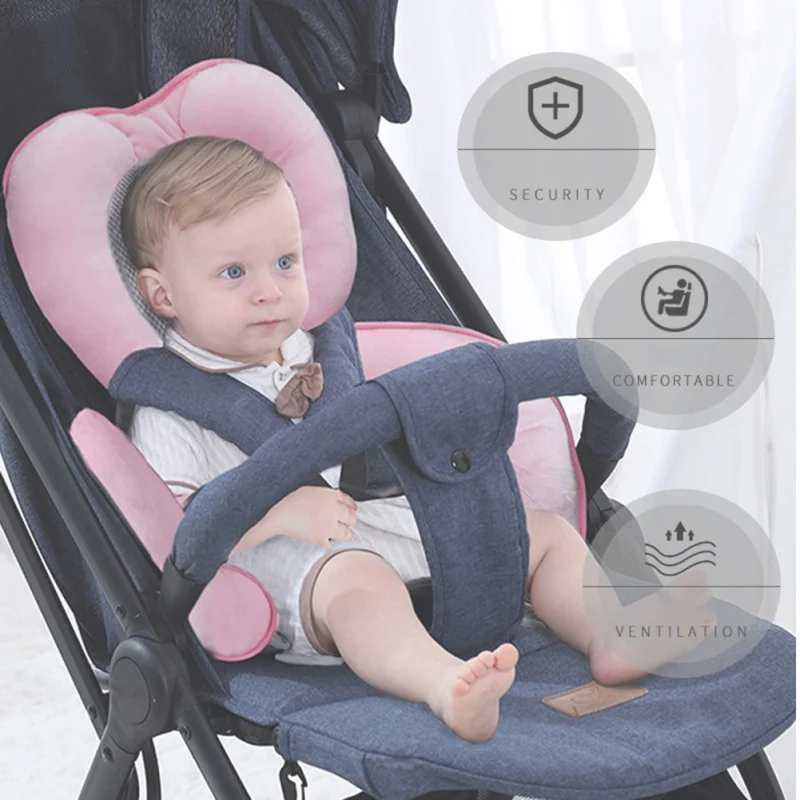 

Baby Stroller Cushion Car Seat Accessories Pram Thermal Mattress Liner Mat Infant Shoulder Belt Strap Cover Neck Protection Pad