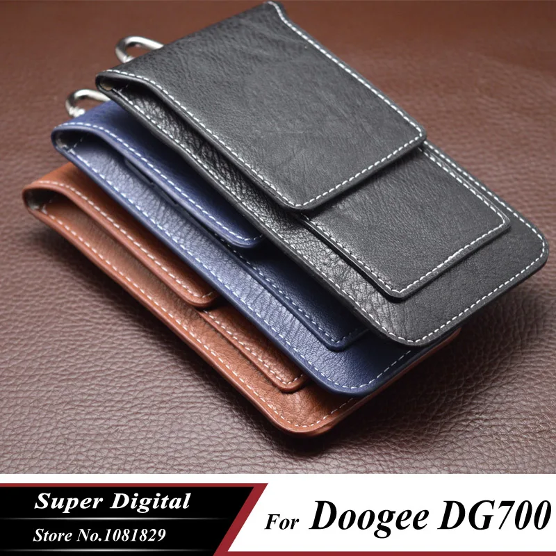 Case For Doogee Titans2 DG700 luxury pouch PU leather phone flip multifunction cover phone holster mobile bag