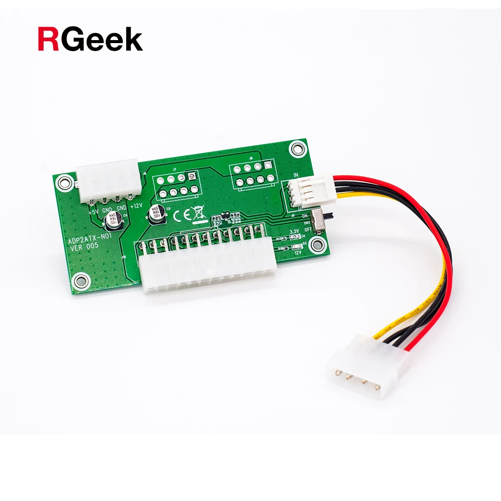 Newest PC Desktop ATX 24Pin Dual PSU Power Supply Sync Starter Extender Cable for Bitcoin Mining Expanded Ded With Manual Switch