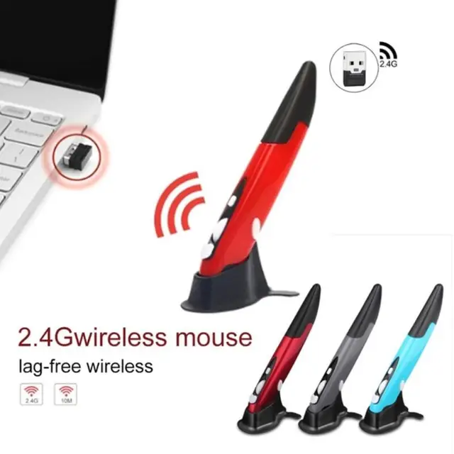 Universal 2.4GHz USB Wireless Mouse Optical Pen Mouse Laser Pointer Adjustable 500/1000DPI for Laptops Desktops Computer PPT PC Universal 2.4GHz USB Wireless Mouse Optical Pen Mouse Laser Pointer Adjustable 500/1000DPI for Laptops Desktops Computer PPT PC