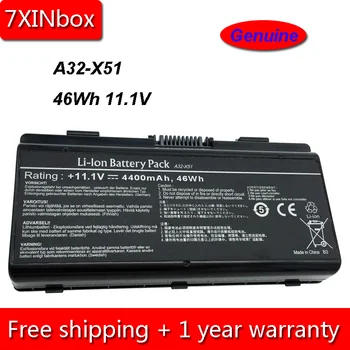 

7XINbox 46Wh 11.1V Genuine A32-X51 A32-T12 Laptop Battery For Asus X51 X51H X51L X51R T12C T12Er T12Fg T12Mg X58 X58C X58L X58Le
