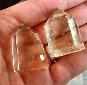 

afa880208++++65g 2pcs A+++ Natural Citrine quartz crystal point healing SA394