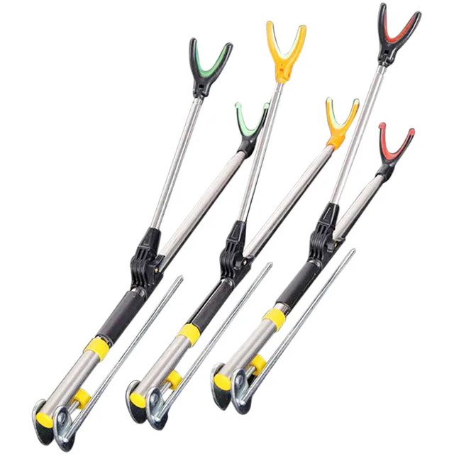 US $8.61 Fishing Rod Bracket Rack Pole Stand Holder Adjustable Flexible Anti-slip Stainless Steel