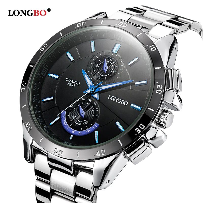 Longbo часы для женщин Известный часы для мужчин 2016 лучший бренд класса люкс наручные часы мужской женский часы кварцевые наручные часы