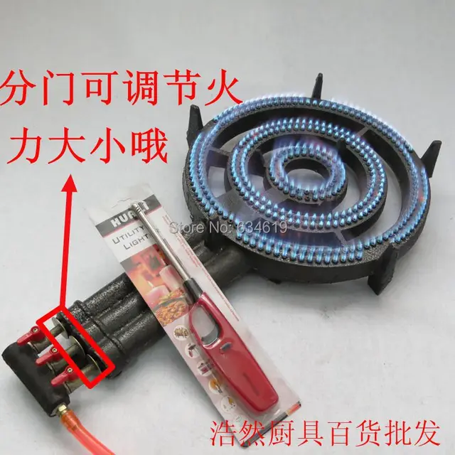 Tinggi Api 3 Rings Propane Gas Hemat Energi Dapur Memasak Tinggi Api 3 Rings Propane Gas Hemat Energi Dapur Memasak Burner Besi Cor Kompor