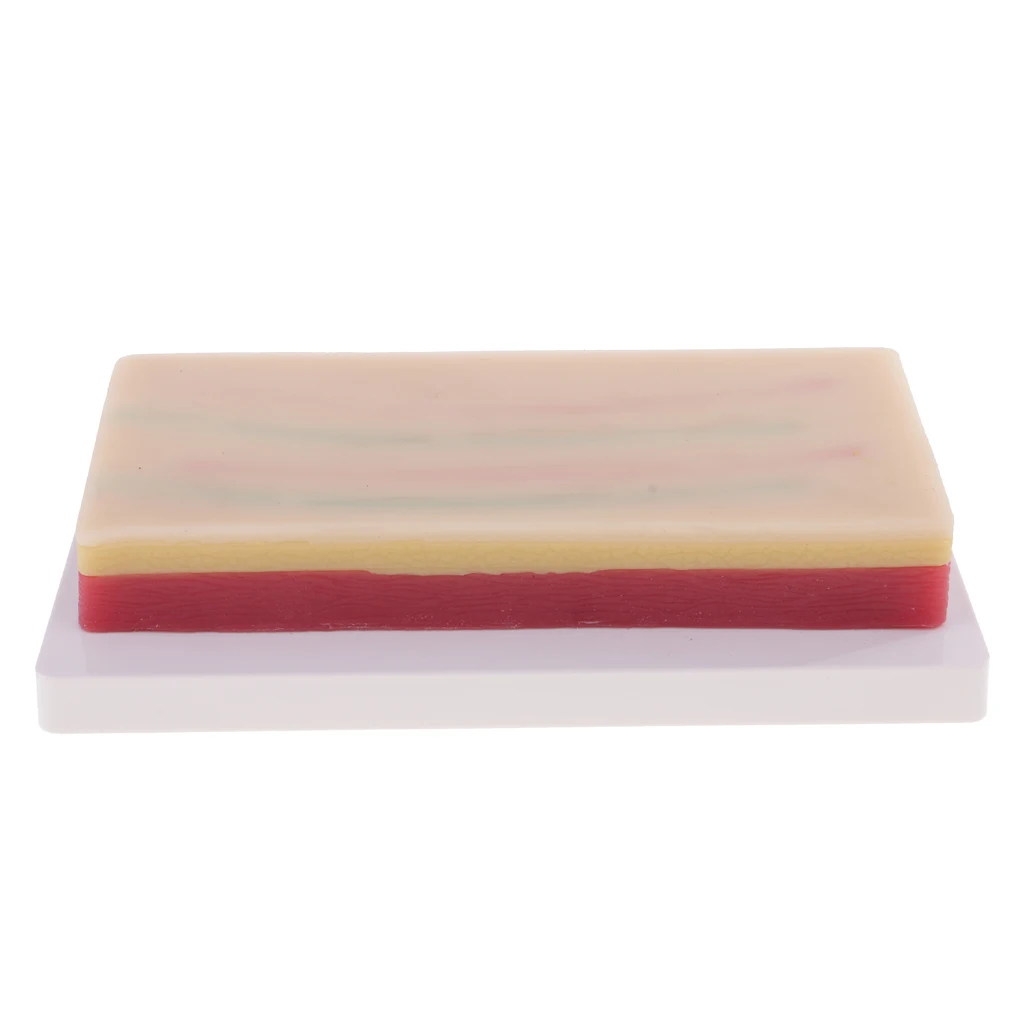 New Arrivals PVC Rubber Suturing Practice kit-Medical 3 Layers Suture Pad Human Skin Subcutaneous Tissue MuscleTraining Model 