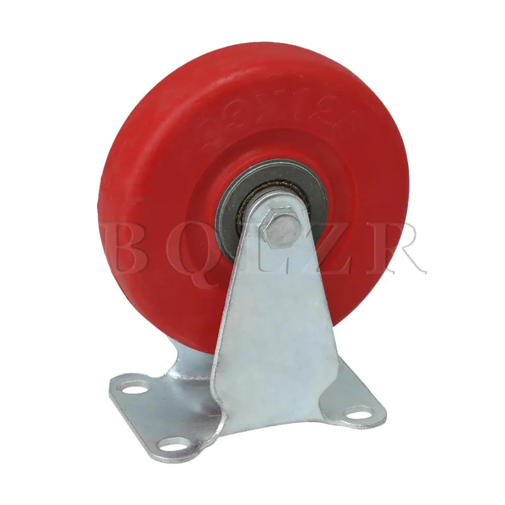 

BQLZR 9.5x6.6x14.8cm Red 5 inch Directional Casters for Flatbed Trucks Hand Trucks Warehouse Trucks & Various Tool Cars