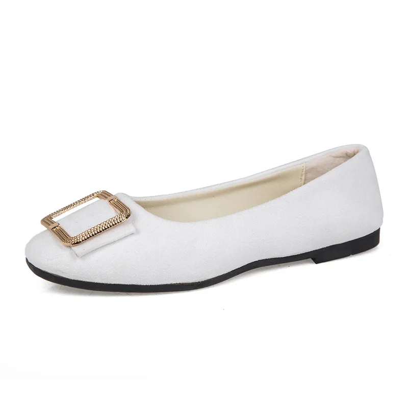 Женская обувь большого размера 35-43 обувь без застежки с квадратным металлическим каблуком Женские Удобные оксфорды женская обувь кроссовки zapatillas mujer ACXD - Цвет: Белый
