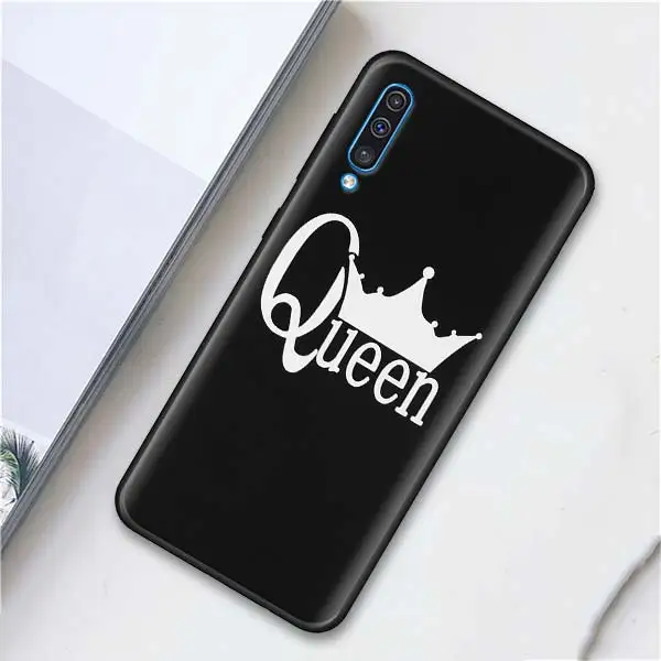 Король queen корона мягкий чехол для мобильного телефона чехол s для samsung Galaxy A10 A20 A30 A40 A50 A70 A6 A7 A8 плюс A9 M30 M20 черный чехол Крышка - Цвет: 003