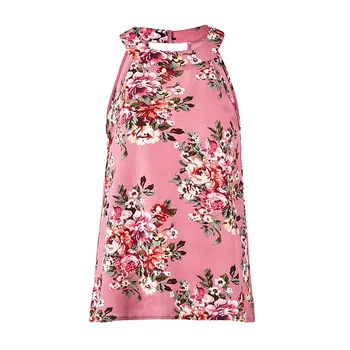 

Summer Newest Women Chiffon Tank Top Sexy Halter Crochet Sleeveless Vest Tops Casual Club Party Camis Plus Size 7472