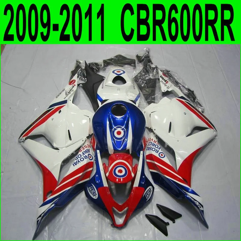Литье под давлением 100% подходит для Honda CBR600RR 09 10 11 белый красный черный комплект