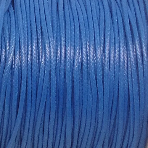 10 м/лот 1 мм Вощеная хлопковая нить черного цвета нейлоновая кожаная шнур нитка, плетеный канат для рукоделия изготовления ювелирных браслетов материалы - Цвет: blue
