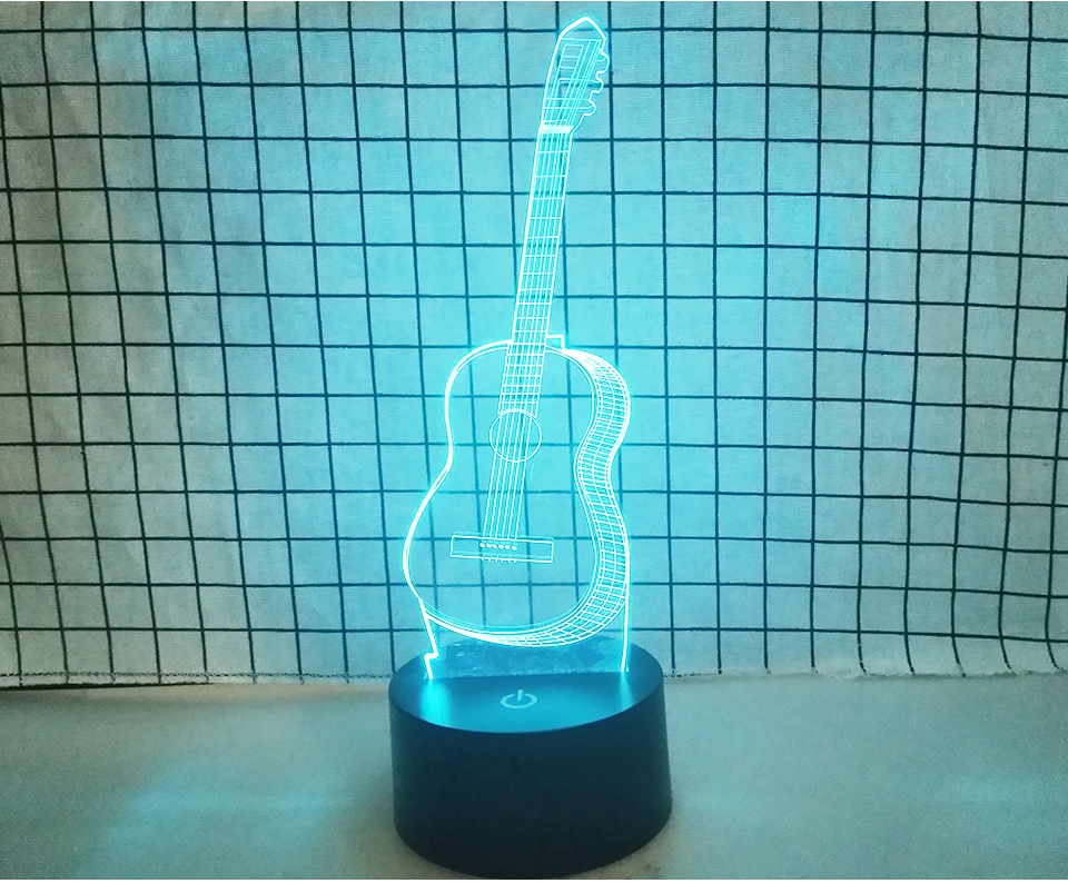 5V USB LED 3D Guitar Night Light (6)