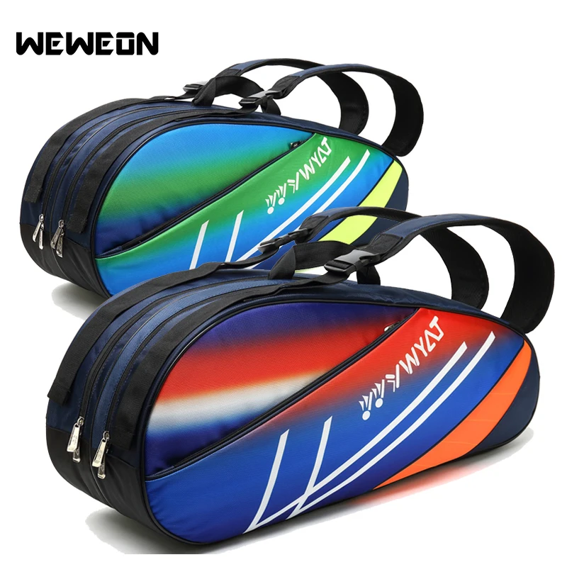 Professional 6 8Pcs Colorful Tennis Racket Bag Sports Badminton Shoulder Bag Tennis Bag Single