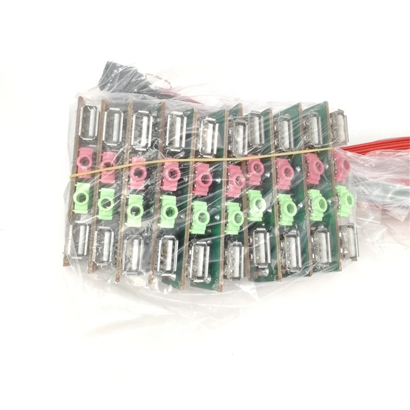 

PC Host Panel Headphone Microphone Wiring Layout Computer Host Replacement Accessories Stable Transmission JQ0329